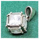 .925 Sterling & CZ Pendant  2.67g