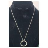 18" Sterling Silver Necklace & Pendant 4.19g