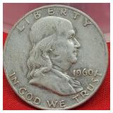 1960-D Franklin Silver Half Dollar