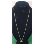 24" Rope 14k Yellow Gold Necklace With birthstone