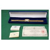 Jackie O Jacqueline Kennedy Gold Tone Wrist Watch