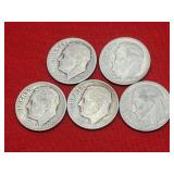 5-1948-S-D Roosevelt Silver Dimes