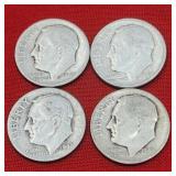 4-1948 Roosevelt Silver Dimes
