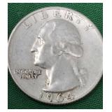 1964-D Washington Silver Quarter