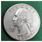 1964 Washington Silver Quarter