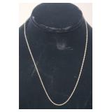 18" .925 Sterling Silver Necklace 1.24g