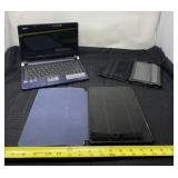 Acer Aspire One laptop, Amazon tablet and Kindle