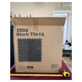 Box of black tiles 16