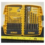 Dewalt pilot point tip drill bit set all there.