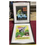 Framed Jungle River Adventureland advertisement