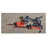 Two Black & Decker electric hedge trimmers & Worx