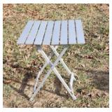 Aluminum Folding Table With Dent in bottom