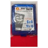 New one bag of poly tarp 6 x 8 and 8  x 10