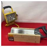 12 inch wood miter box with utility workshop