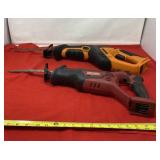 Craftsman and Worx reciprocating saws with no