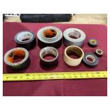 Gorilla, electric and masking tape.