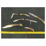 Vintage Folding lock back pocket knives