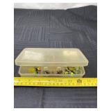 Fly fishing lures and soft worms with plastic