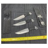 Two sets of Flying Falcon throwing knives.