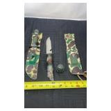 2 Rambo style survival knives