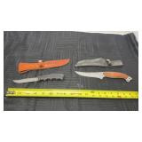 Western rack, hunting knife, made in USA and