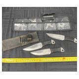 Frost Cutlery Flying Falcon knives and set of