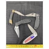 Maxam and other pocket knives.