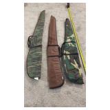 Three soft gun cases