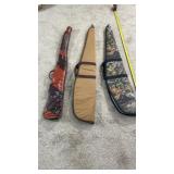 Three soft gun cases