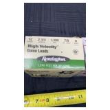 Two partial boxes of 12 gauge two and