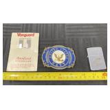 US Navy 1999 EE Inc belt buckle, USS Josephus