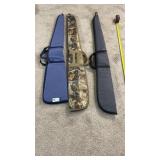 Three soft gun cases