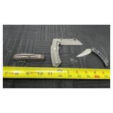 Multi function pocket knife, and fold up knives