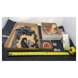Gun scope, Parts deer pins, tape measure gun