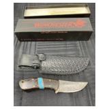 NAHC Winchester Straight Hunter knife with sheath