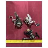 Daiwa, Shakespeare and Quickfire reels.