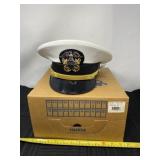 US Navy Officers white combination Kingform Cap