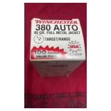 Winchester 380 auto 95 grain full metal jacket