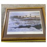 Framed print by Jim Morgan signed and numbered