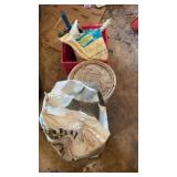 Partial bag of leek and spill and green keepers