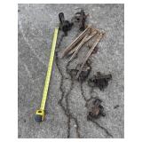 Victor traps and stakes.