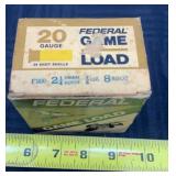 Vintage 20 gauge 2 1/4 eight shot full box