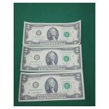 3-2013 Jefferson $2.00 Bills