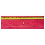 Sterling silver, gold tone, broken necklace,