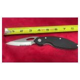Buck 186 Odyssey Black Handle Folding Linerlock