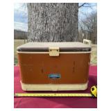 Thermos cooler with one handle broke.