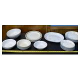 Corelle dishes with Spring Blossom Green pattern