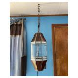 Stained glass hanging light