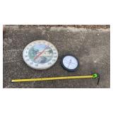 Thermometer and clock