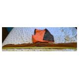 Suede leather gun cover case with a reversible